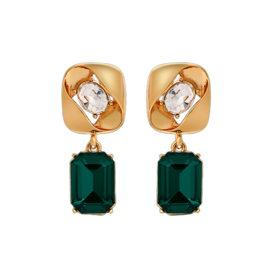 Gemstone Charm Earrings