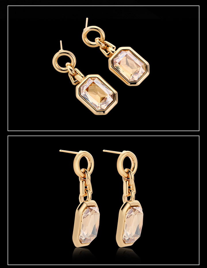 Gemstone Charm Earrings