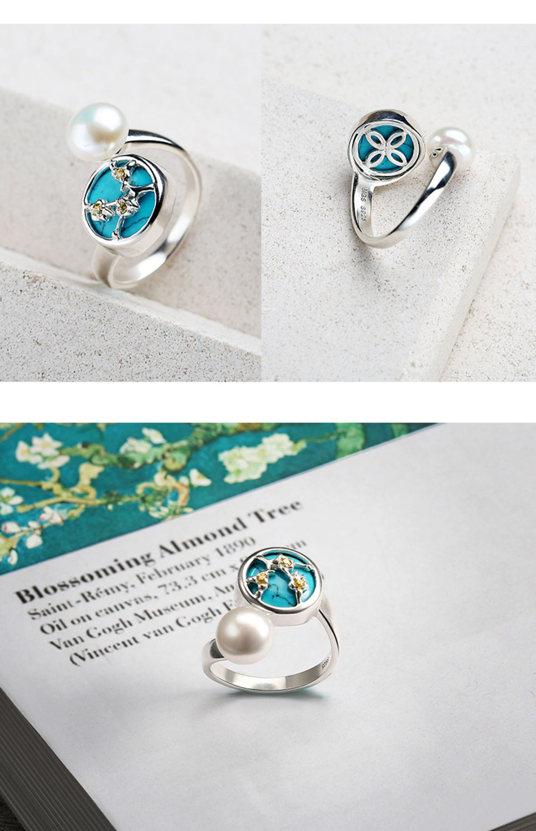 Pearl Apricot Tree Ring